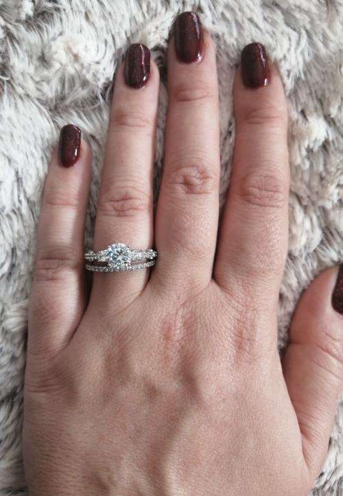 Sterling Silver Bridal Ring Set