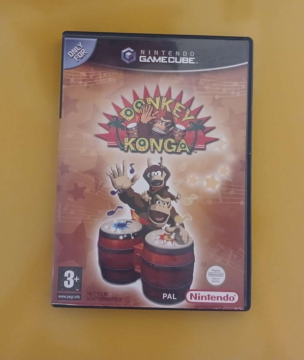 Donkey Konga with Bongos Controller for the Nintendo GameCube