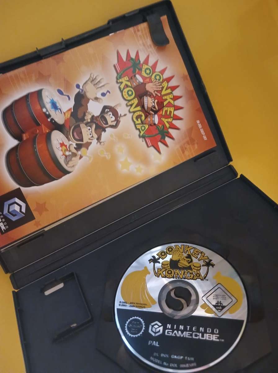 Donkey Konga with Bongos Controller for the Nintendo GameCube