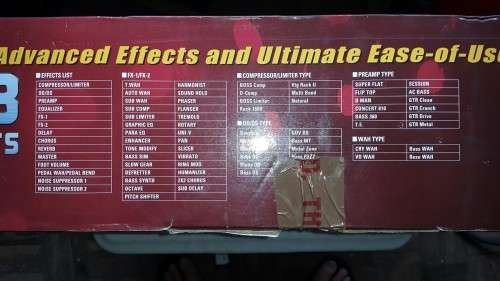 Boss GT-10B Bass Effects Processor