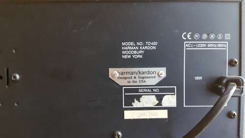 Harmon Kardon TD 420 Casette Deck (Discounted)