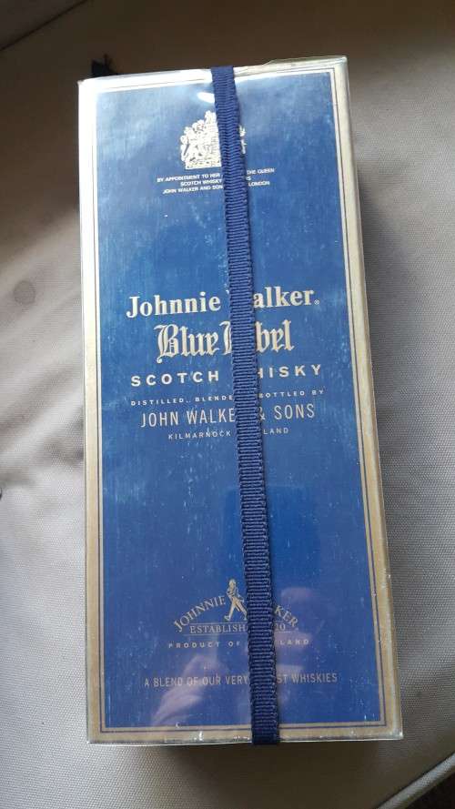 Johnnie Walker Blue Label sealed in box