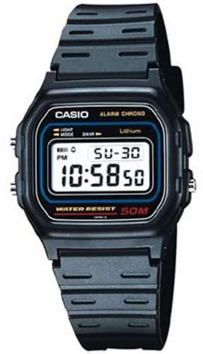 Casio Men's Classic Black Digital Watch W59