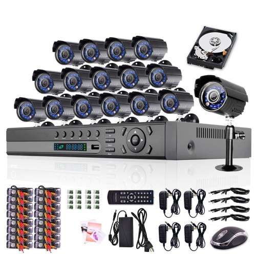 HIGH QUALITY AHD 16CH Home Security System FULL CCTV KIT.AHD X7 TIMES BETTER PICTURE THEN HD