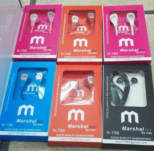 GET YOUR STYLISH MARSHALL EARPHONES DIFFERENT COLOURS GREAT PRICE