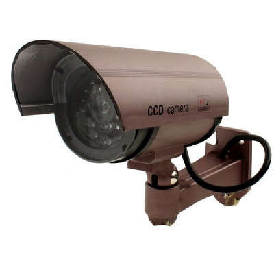 GET YOUR DUMMY BULLET CCTV CAMERA WITH RED FLASHING LIGHT