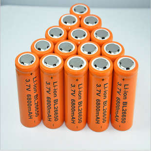 VERY HIGH QUALITY ORANGE Li-ion 18650 ,6800mah 3.7v rechargeable batteries