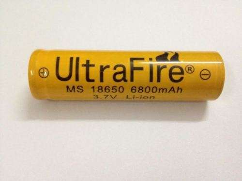 VERY HIGH QUALITY ORANGE Li-ion 18650 ,6800mah 3.7v rechargeable batteries