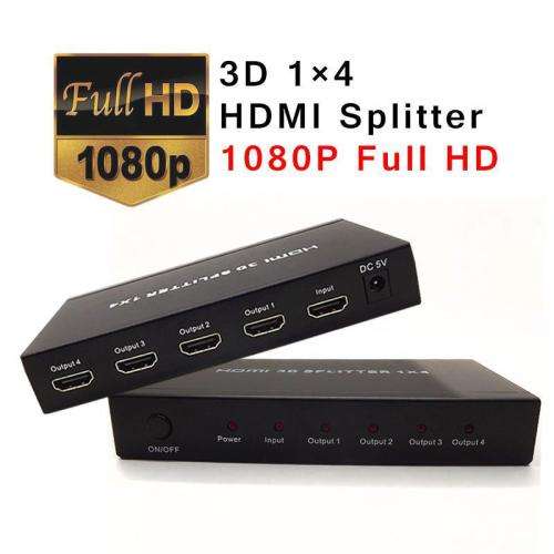 1x4 HDMI Splitter (Powered) 3D Ready