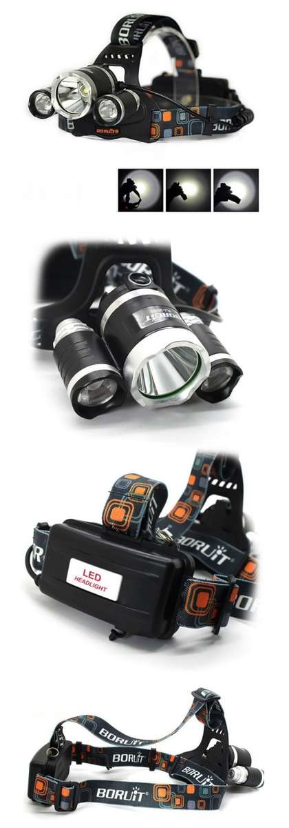 new 3x CREE XM-L T6 LED Headlamp Head Light Lamp plus x2 18650 batteries included