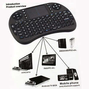 2.4G Mini Wireless Keyboard Mouse with Touchpad for PC Android TV HTPC etc