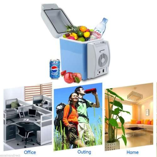 7.5L 12V Portable Fridge Cooler Warmer Car Truck Refrigerator Freezer Fridge-Blue
