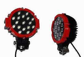 SET (2XLights)51w Round Led Light 7" Spot Work Off Road Fog Driving Roof Bar Bumper 4x4