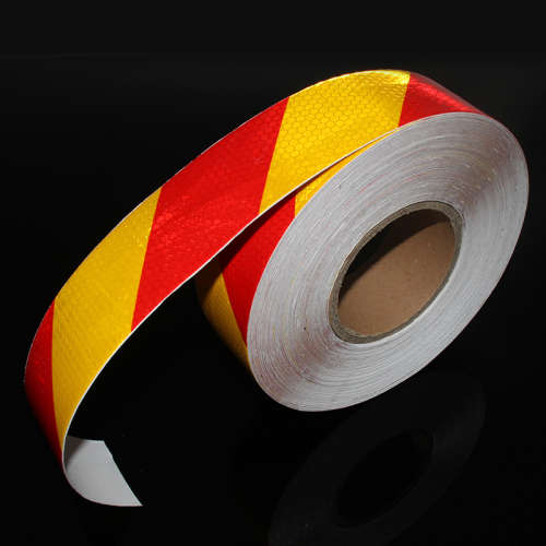 Stock from 6//50mm x 5meter Safety Reflective Warning Conspicuity Film Sticker Strip Self Adhesive t