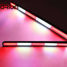 Brand new High Power 72w Car COB Warning Light Car Styling Emergency Strobe Light Bar Auto Flash Whi