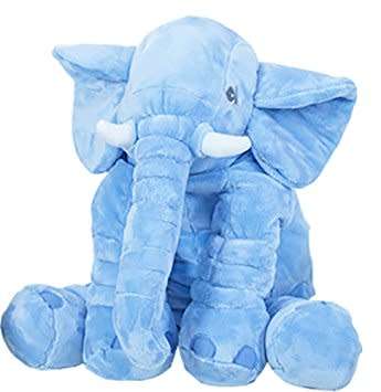 Brand new  BLUE 60cm Baby Elephant Pillow Children Stuffed Plush Soft Sleeping