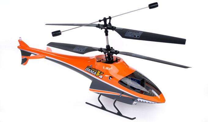 E-SKY LAMA V4 UPGRADE R/C HELICOPTER 4 CH RTF + FREE TRAINING SKIDS