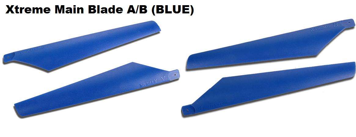 Xtreme Main Blade A/B (BLUE) Esky LAMA V3 / V4, Hunter, Apache, Walkera, RC Helicopter