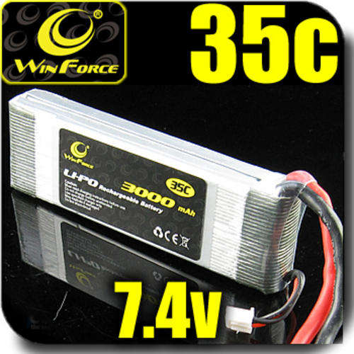 WinForce 35c 7.4v 3000mAh LiPo 2S RC Battery  Car Boat plane (Spring Sale!!!)