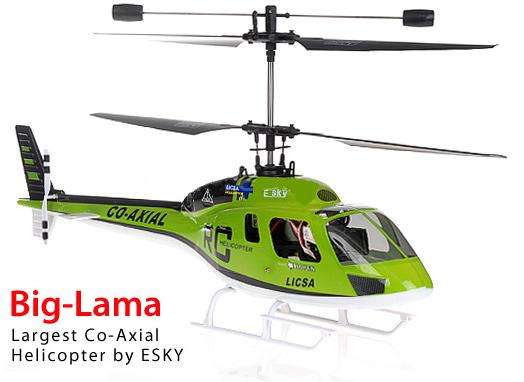 Brand New 2010 Esky Big Outdoor Lama 4CH Co-Axial R/C Helicopter (GREEN) + FREE FLIGHT SIMULATOR