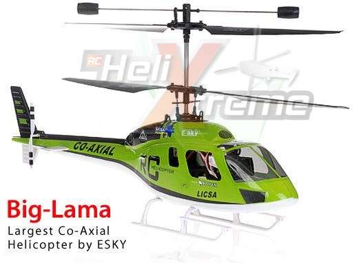 Brand New 2010 Esky Big Outdoor Lama 4CH Co-Axial R/C Helicopter (GREEN) + FREE FLIGHT SIMULATOR