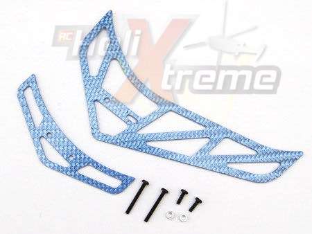 Xtreme  Fiber Tail Fins Set-Blue (For King 2 / 3 , Belt CP V1 / v2) ESK308-B