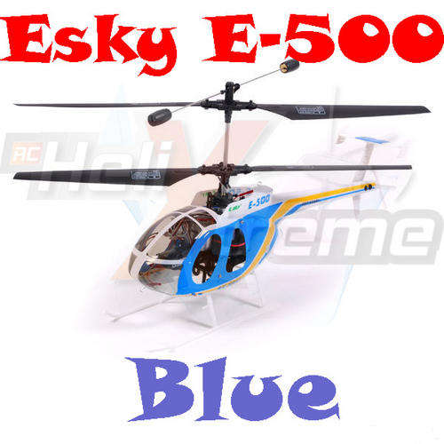 Brand New 2011 Esky 2.4 ghz E-500 4CH Co-Axial R/C Helicopter (BLUE) + FREE FLIGHT SIMULATOR