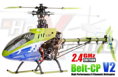 Special edition ESky Belt-CP V2 2.4ghz 6ch 3D RTF Helicopter + Alum carry case + Free Training Skids
