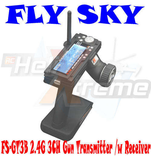 FLY SKY FS-GT3B 2.4G 3CH Gun Controller transmitter with receiver For RC Car Truck Buggy Boat (SALE)