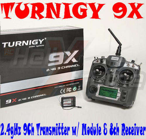 Turnigy 9X 9Ch Transmitter w/ Module & 8ch Receiver (Mode 2) (v2 Firmware)