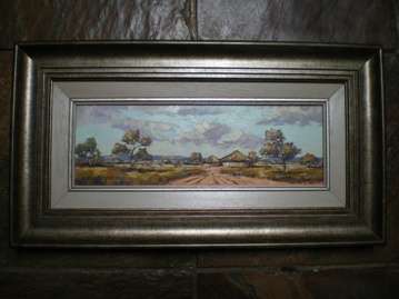 Robert Badenhorst oil on board size 440mm x 140mm