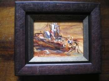 Corne Weidemann Oil on canvas on board size 190mm x 145mm