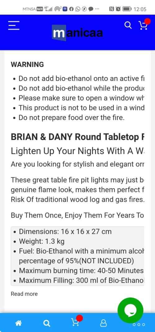 Table top bio ethanol fireplace