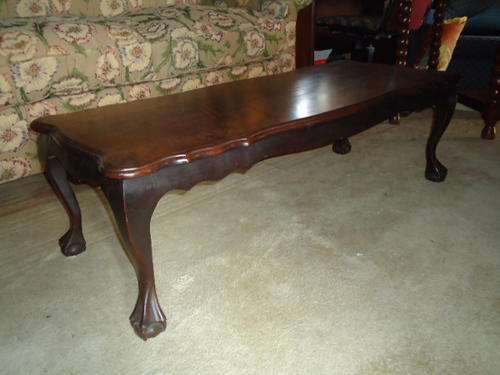 Ball and claw coffee table