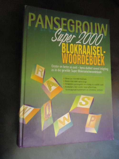 Pansegrouw Super 2000 Blokraaisel-woorderboek