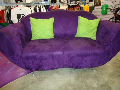 Faux seude 2 seater couch