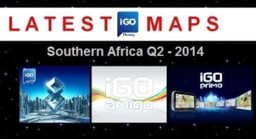 IGO MY WAY LATEST AVAILABLE SOUTHERN AFRICA MAP UPGRADE FOR 2014/15 & iGO USER MANUAL FREE SHIPPING!