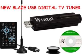 NEW BLAZE USB DIGITAL TV TUNER - SEE DIGITAL TV ON YOUR PC!