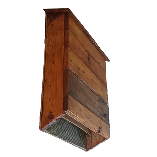 Three Chamber Wooden Bat House / Box