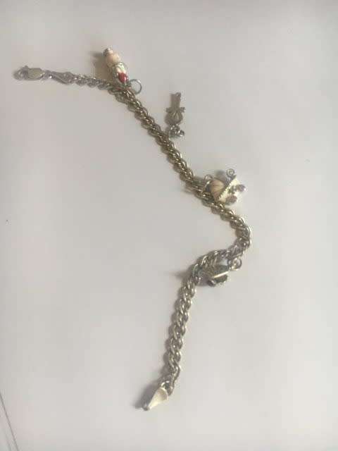 Bracelet 925 Silver with Enamel Charms