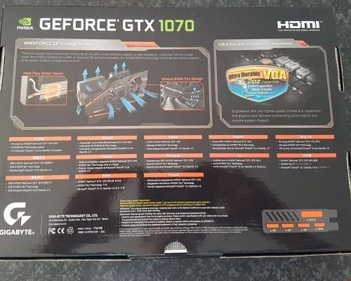 Gigabyte GTX 1070 8GB Windforce