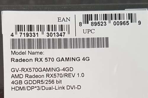 Gigabyte RX 570 4GB Gaming