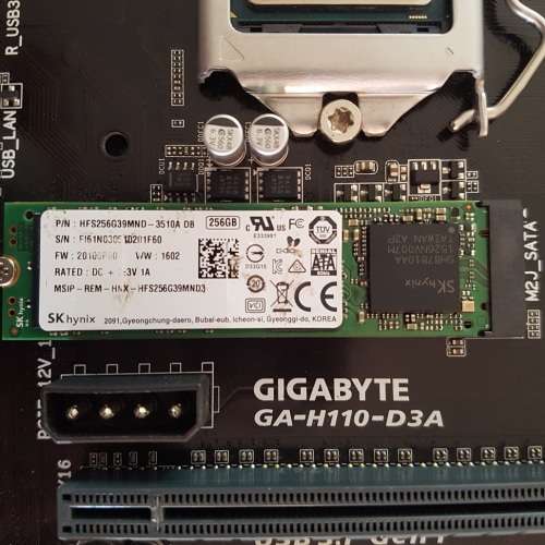 Gigabyte H110-D3A  motherboard bundle