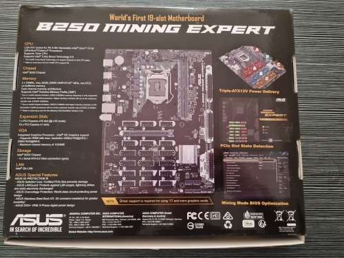 ASUS B250 Mining Expert combo