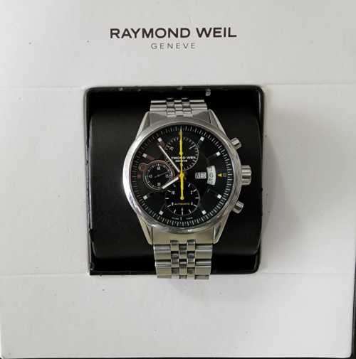 RAYMOND WEIL Geneve Self-winding, Chronograph Watch Hand made Swiss, Box + Warranty