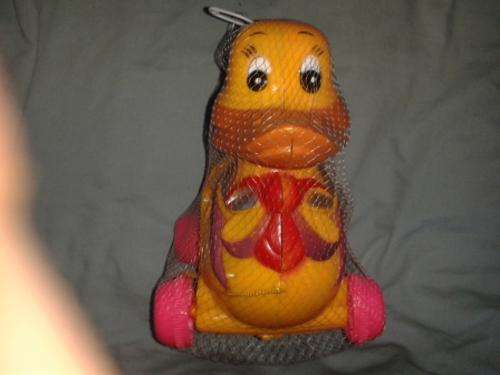 Pull along duck - shape and numbers sorter