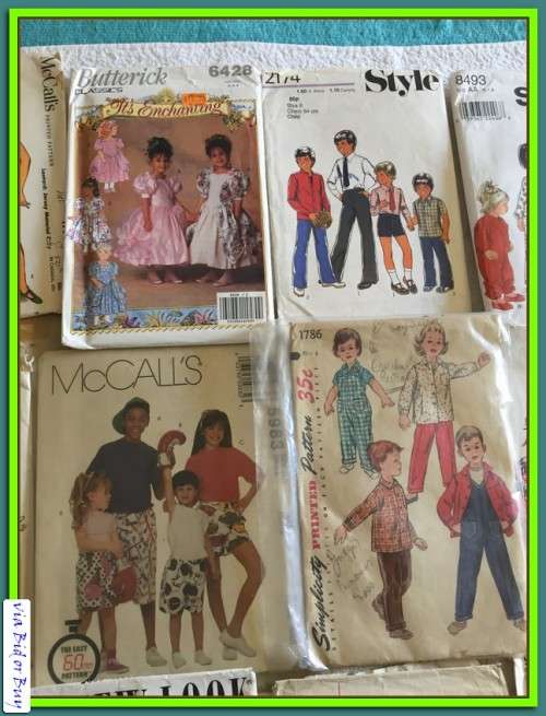 JOB LOT D: 15 KIDDIES PATTERNS UNCHECKED