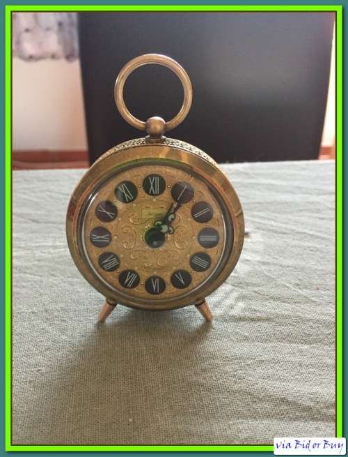 VINTAGE: WEST GERMANY JERGER ALARM CLOCK (IN WORKING CONDITION)