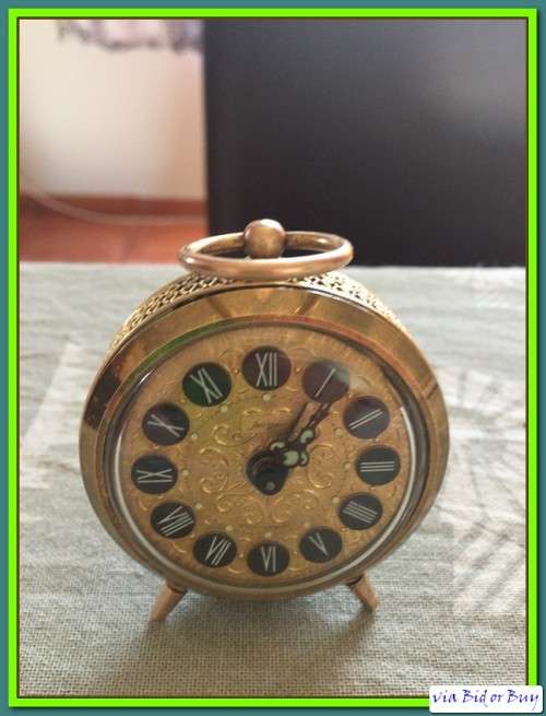 VINTAGE: WEST GERMANY JERGER ALARM CLOCK (IN WORKING CONDITION)