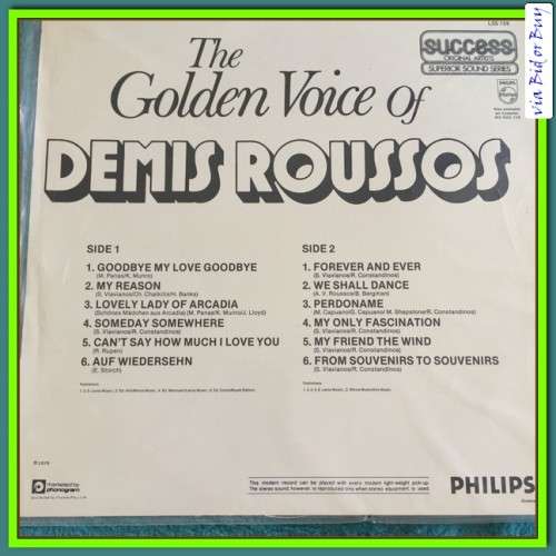 LP - DEMIS ROUSSOS: THE GOLDEN VOICE OF DEMIS ROUSSOS